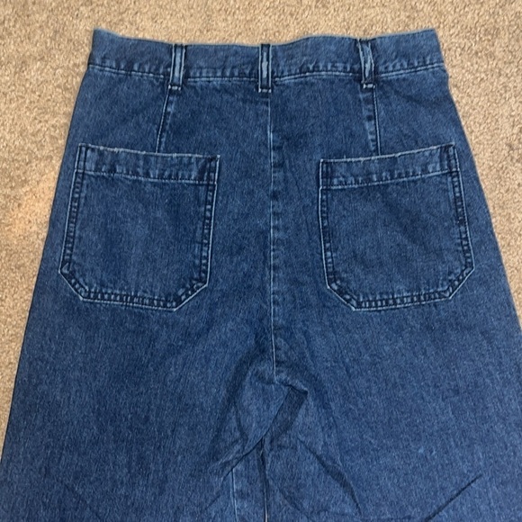 THE GREAT. The Seafair Jean Ultrahigh Wide Leg Jean Blue Grass Wash 26 - Picture 9 of 13
